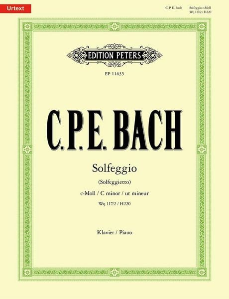 Produktbild: Solfeggio (Solfeggietto) c-Moll Wq 117/2 / H220