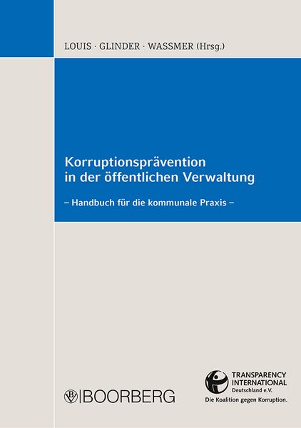 Produktbild: Korruptionspr&auml;vention in der &ouml;ffentlichen Verwaltung