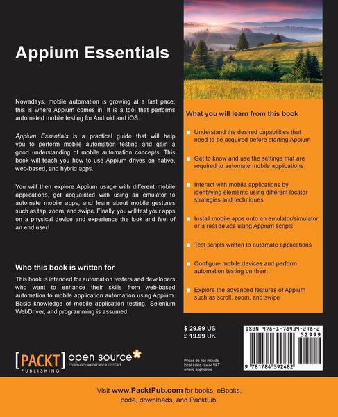 Produktbild: Appium Essentials
