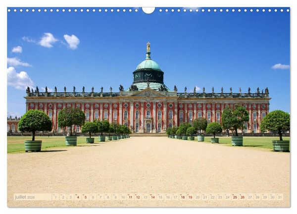 Produktbild: Potsdam - Visite de la magnifique cit&eacute; au sud-ouest de Berlin (Calendrier mural 2026 DIN A3 vertical), CALVENDO calendrier mensuel