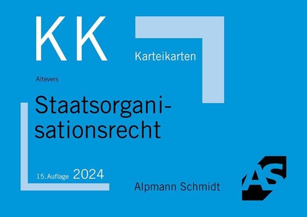 Produktbild: Karteikarten Staatsorganisationsrecht
