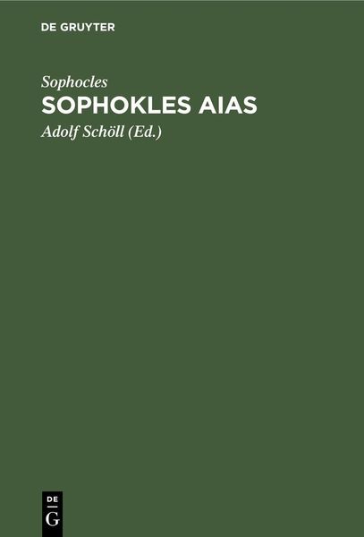 Produktbild: Sophokles Aias