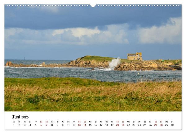 Produktbild: Bretagne. D&eacute;partement Finist&egrave;re - C&ocirc;te des Abers (hochwertiger Premium Wandkalender 2026 DIN A2 quer), Kunstdruck in Hochglanz