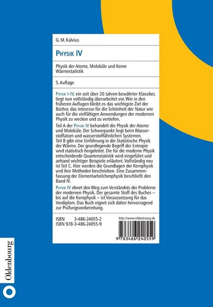 Produktbild: Physik IV