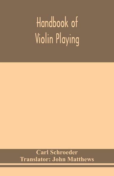 Produktbild: Handbook Of Violin Playing