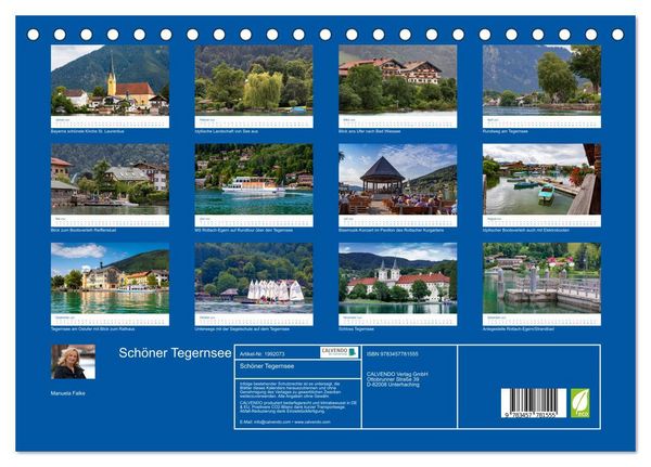 Produktbild: Sch&ouml;ner Tegernsee (Tischkalender 2026 DIN A5 quer), CALVENDO Monatskalender