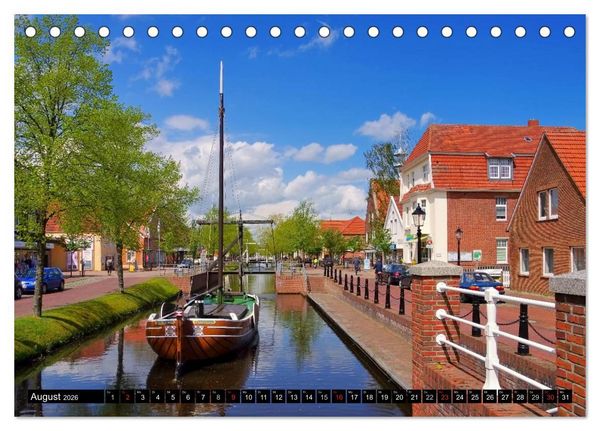 Produktbild: Papenburg und das Rheiderland (Tischkalender 2026 DIN A5 quer), CALVENDO Monatskalender