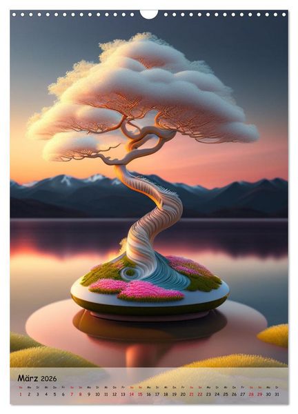 Produktbild: Bonsai Kunstwerke (Wandkalender 2026 DIN A3 hoch), CALVENDO Monatskalender
