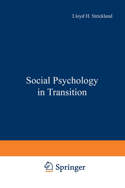 Produktbild: Social Psychology in Transition