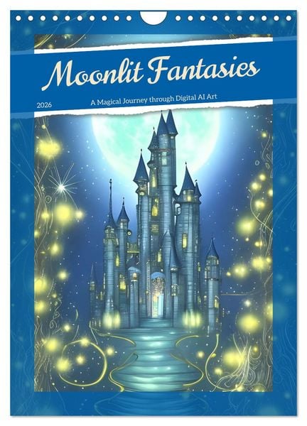 Produktbild: Moonlit Fantasies (Wall Calendar 2026 DIN A4 portrait), CALVENDO 12 Month Wall Calendar