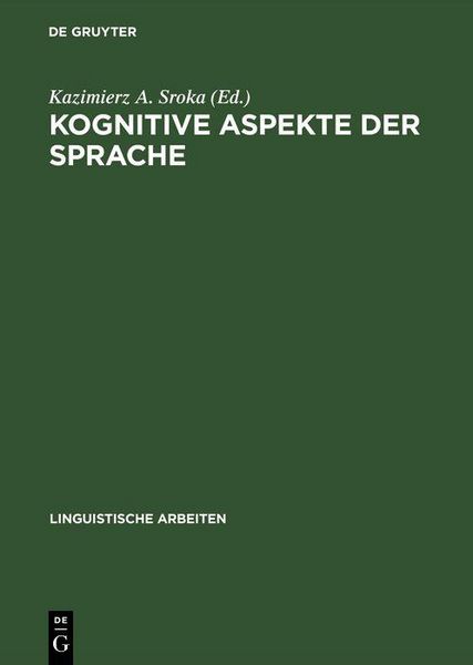 Produktbild: Kognitive Aspekte der Sprache