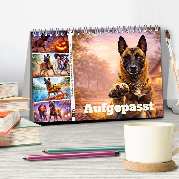 Produktbild: Aufgepasst (Tischkalender 2027 DIN A5 quer), CALVENDO Monatskalender