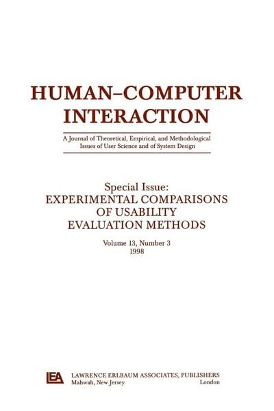 Produktbild: Experimental Comparisons of Usability Evaluation Methods
