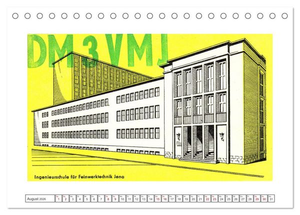 Produktbild: DDR Amateurfunk Historische Karten (Tischkalender 2026 DIN A5 quer), CALVENDO Monatskalender