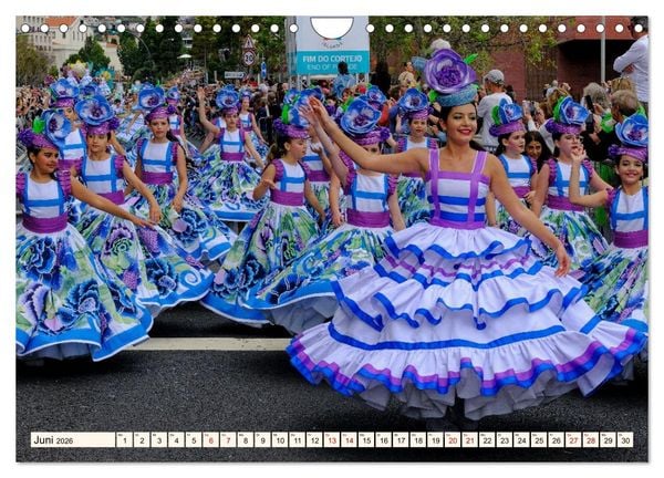 Produktbild: Blumenfest auf Madeira (Wandkalender 2026 DIN A4 quer), CALVENDO Monatskalender