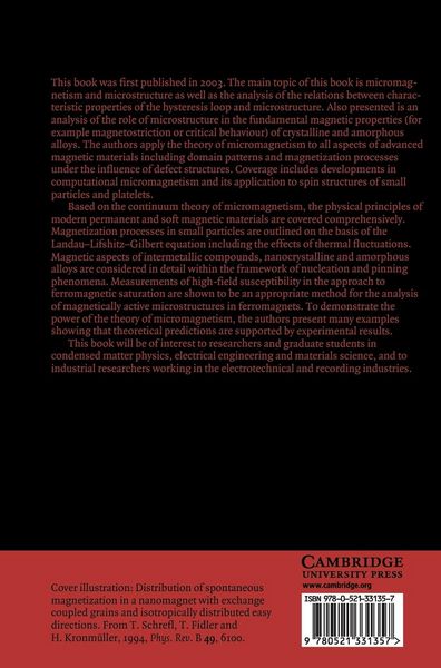 Produktbild: Micromagnetism and the Microstructure of Ferromagnetic Solids