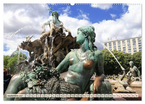 Produktbild: Berlin - dans le centre historique (Calendrier mural haut de gamme 2027 DIN A2 vertical), CALVENDO calendrier mensuel