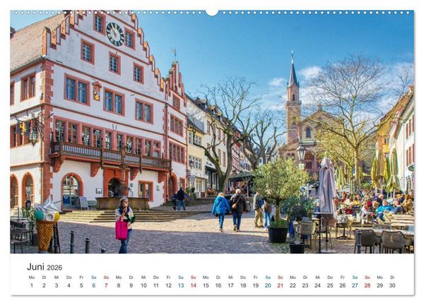 Produktbild: Weinheim - Eine Perle an der Bergstra&szlig;e (Wandkalender 2026 DIN A2 quer), CALVENDO Monatskalender