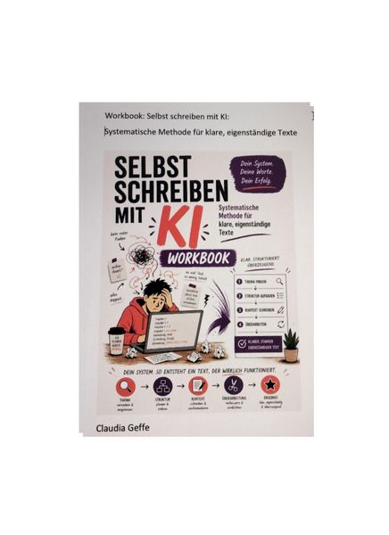 Produktbild: Selbst schreiben mit KI: Systematische Methode f&uuml;r klare, eigenst&auml;ndige Texte