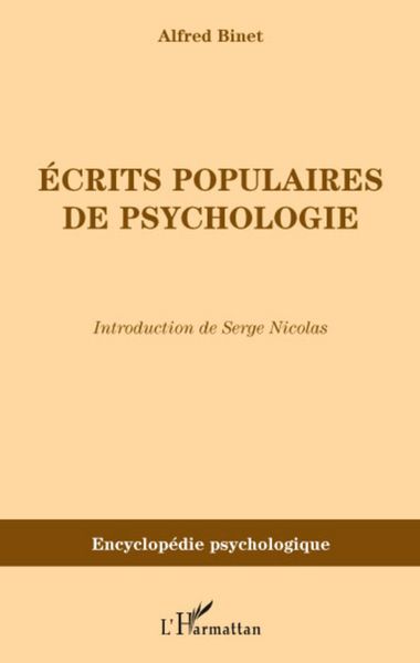 Produktbild: Ecrits populaires de psychologie
