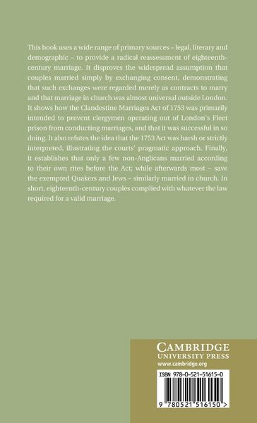 Produktbild: Marriage Law and Practice in the Long Eighteenth Century