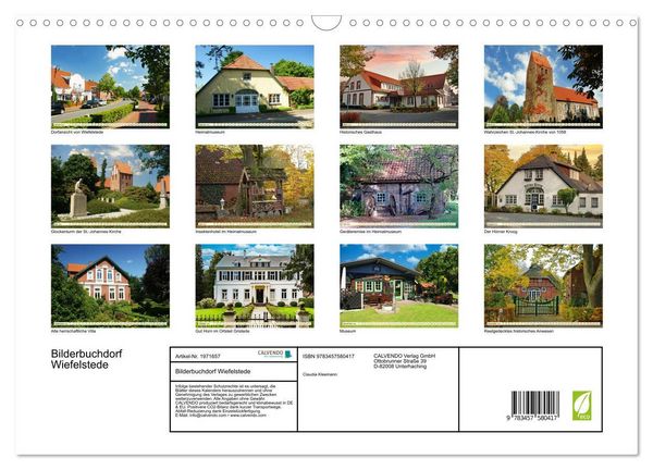 Produktbild: Bilderbuchdorf Wiefelstede (Wandkalender 2026 DIN A3 quer), CALVENDO Monatskalender
