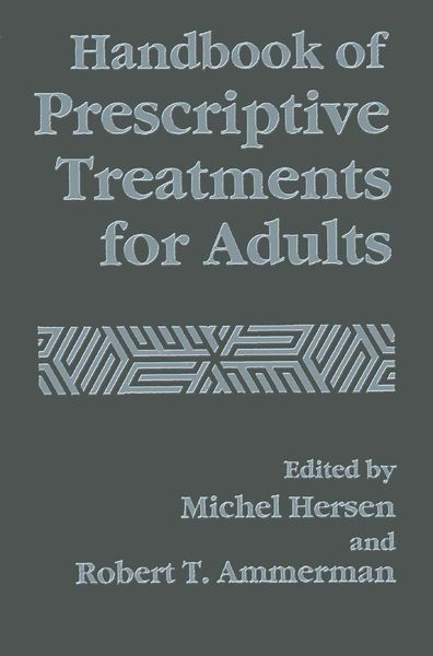 Produktbild: Handbook of Prescriptive Treatments for Adults