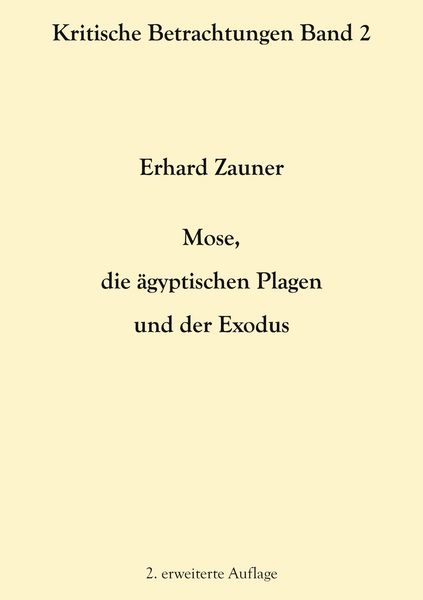 Produktbild: Mose, die &auml;gyptischen Plagen und der Exodus