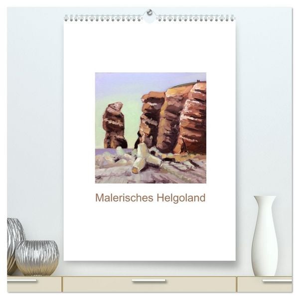 Produktbild: Malerisches Helgoland (hochwertiger Premium Wandkalender 2026 DIN A2 hoch), Kunstdruck in Hochglanz
