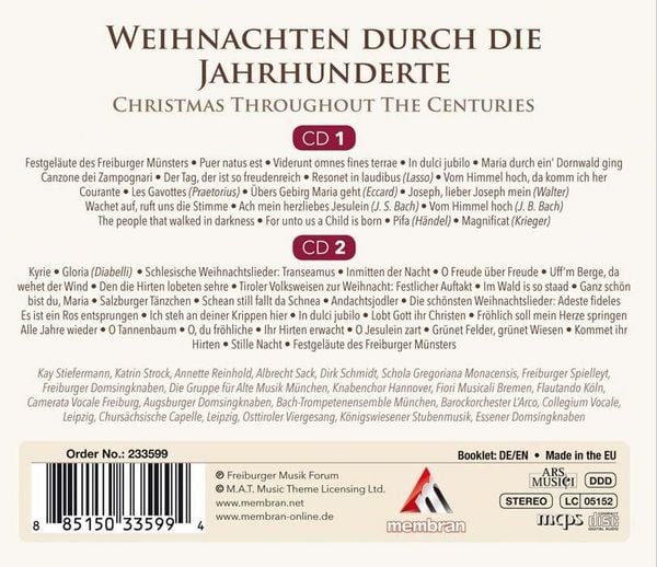 Produktbild: Weihnachten durch die Jahrh.