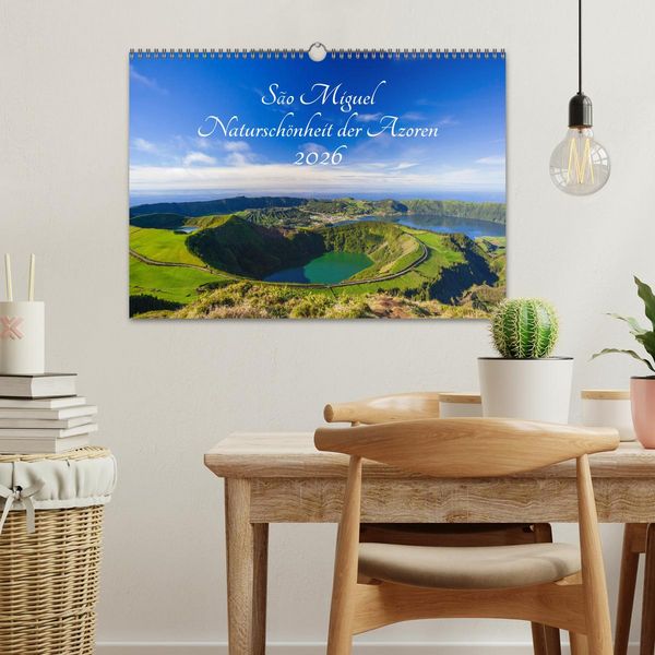 Produktbild: S&atilde;o Miguel - Natursch&ouml;nheit der Azoren (Wandkalender 2026 DIN A3 quer), CALVENDO Monatskalender