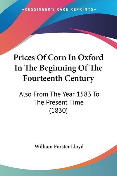 Produktbild: Prices Of Corn In Oxford In The Beginning Of The Fourteenth Century