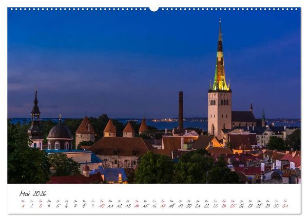 Produktbild: Tallinn Altstadt (Wandkalender 2026 DIN A2 quer), CALVENDO Monatskalender