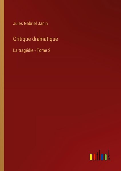 Produktbild: Critique dramatique
