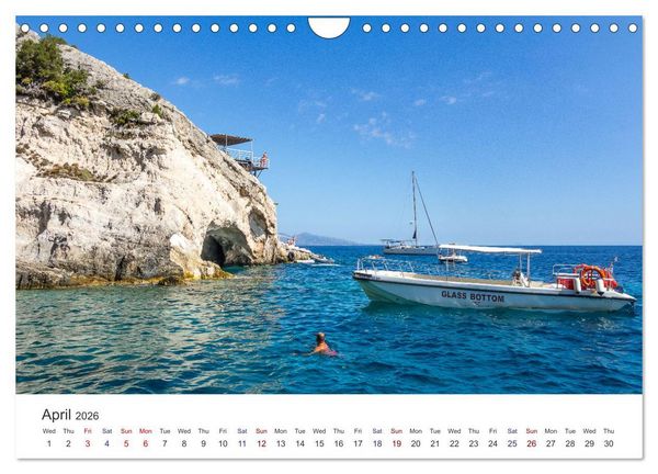 Produktbild: Zakynthos - the Lovely Island (Wall Calendar 2026 DIN A4 landscape), CALVENDO 12 Month Wall Calendar
