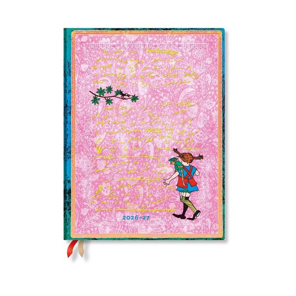 Produktbild: 2027 Astrid Lindgren, Pippi Longstocking Ultra Vertical Hardcover 18-Month Weekly Planner, 208pg, 80gsm by Paperblanks (Embellished Manuscripts Collection)