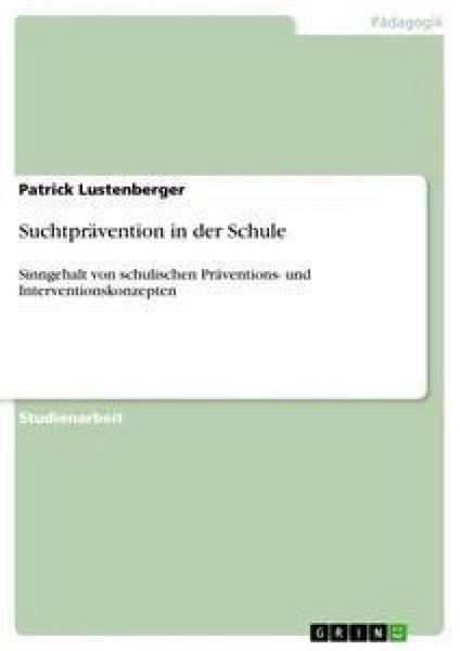 Produktbild: Suchtpr&auml;vention in der Schule