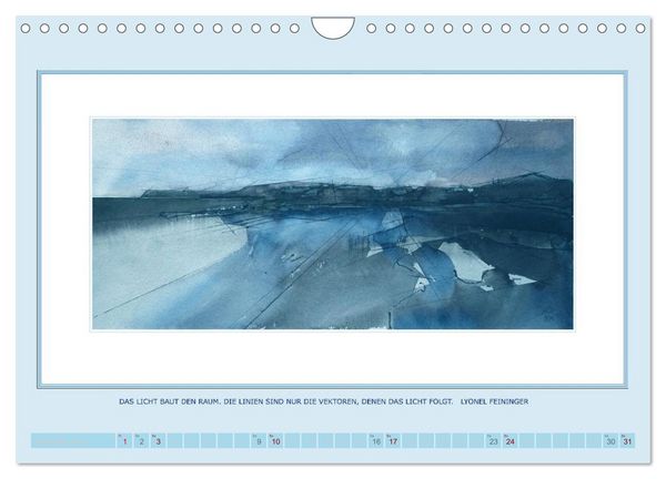 Produktbild: Licht und Linie (Wandkalender 2027 DIN A4 quer), CALVENDO Monatskalender