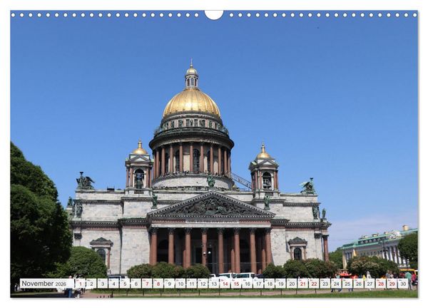Produktbild: Russland - Auf dem Wasser von Moskau nach St. Petersburg (Wandkalender 2026 DIN A3 quer), CALVENDO Monatskalender