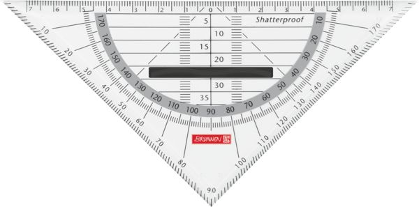 Produktbild: Brunnen Geometrie-Dreieck 16cm Griff onyx