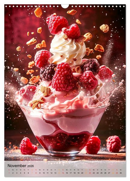 Produktbild: Eis - Raffinessen f&uuml;r Gourmets (Wandkalender 2026 DIN A3 hoch), CALVENDO Monatskalender