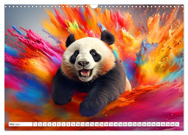 Produktbild: Farbsplash in der Tierwelt (Wandkalender 2027 DIN A3 quer), CALVENDO Monatskalender
