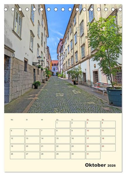 Produktbild: Ljubljana Sloweniens Hauptstadt (Tischkalender 2026 DIN A5 hoch), CALVENDO Monatskalender