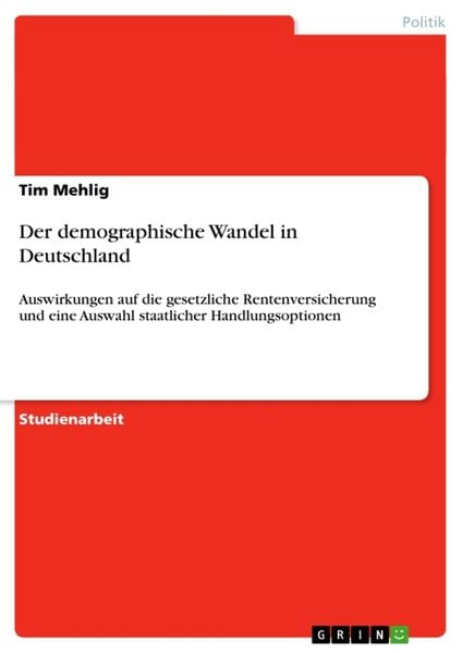 Produktbild: Der demographische Wandel in Deutschland