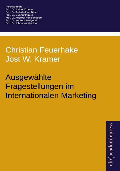 Produktbild: Ausgew&auml;hlte Fragestellungen im Internationalen Marketing