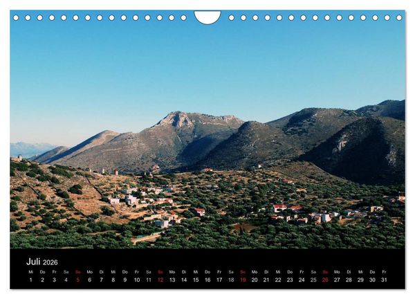 Produktbild: Griechenland - Insel Kreta (Wandkalender 2026 DIN A4 quer), CALVENDO Monatskalender