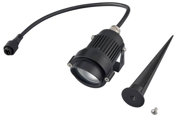 Produktbild: Sygonix SY-6612934 LED-Gartenleuchte LED LED 1W Schwarz