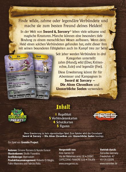 Ares Games - Sword & Sorcery Die Alten Chroniken - Rechtschaffene Verbündete