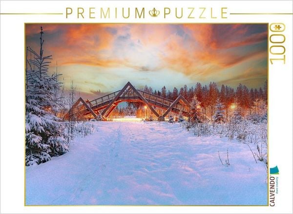 CALVENDO Puzzle Langlaufloipe MühlleithenEin Motiv aus dem Kalender Vogtland in all seiner Vielfalt | 1000 Teile Lege-Größe 64x48cm Foto-Puzzle für glückliche Stunden