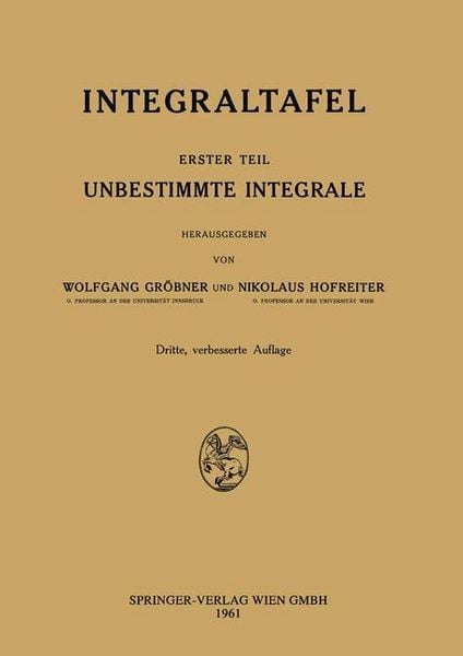 Produktbild: Integraltafel